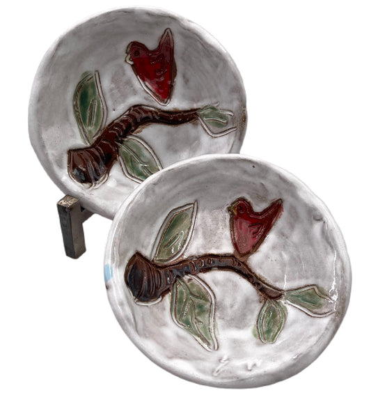 Ring Dish Red Bird