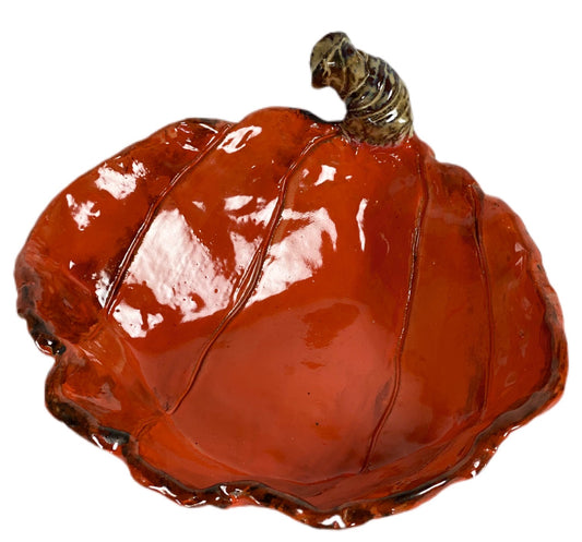 Corner Dip Bowl Pumpkin Orange