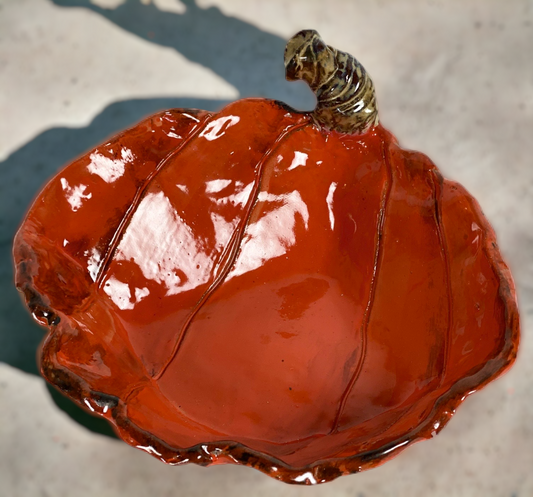Corner Dip Bowl Pumpkin Orange
