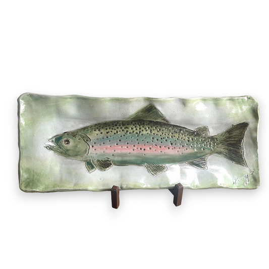 Rainbow Trout Server 19" X 7"