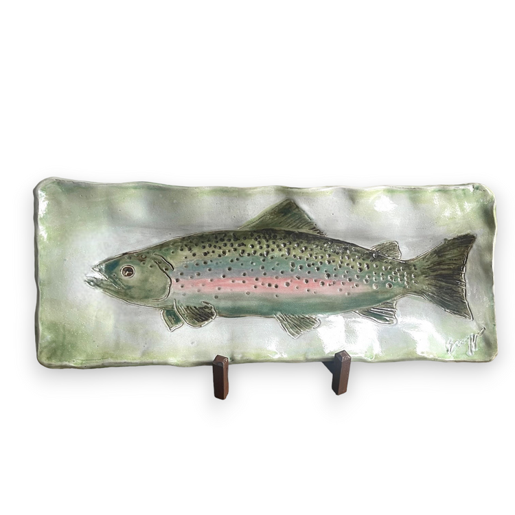 Rainbow Trout Server 19" X 7"
