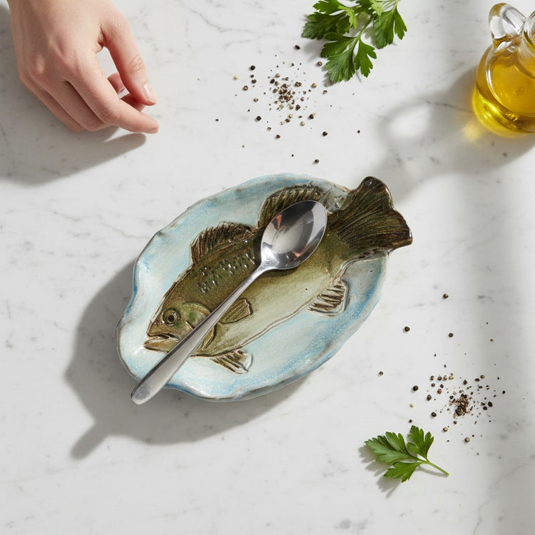 Spoon Rest w/Fish Bass