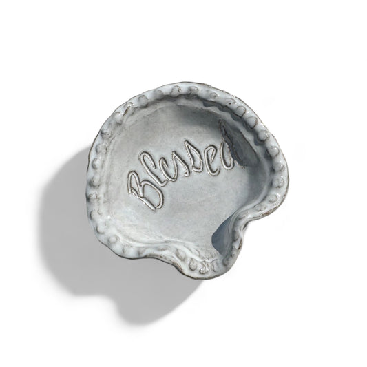 Mini Spoon Rest w/Blessed 4"