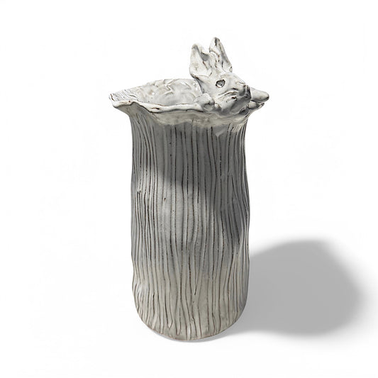 Vase 7" X 6" Bunny Head Top