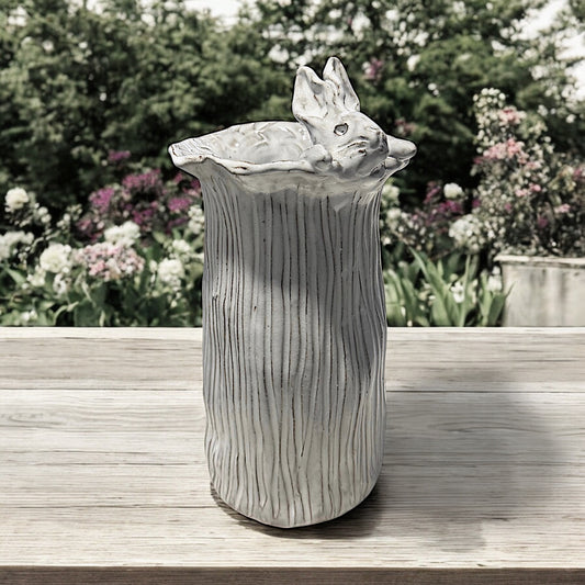 Vase 7" X 6" Bunny Head Top