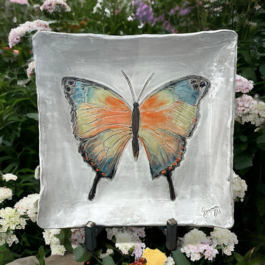 Candace Danyelle 13" X 13" Butterfly Tray
