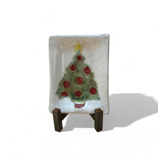 Christmas Tree Tray 4" X 6"