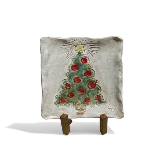 Christmas Tree Tray 7" X 7"