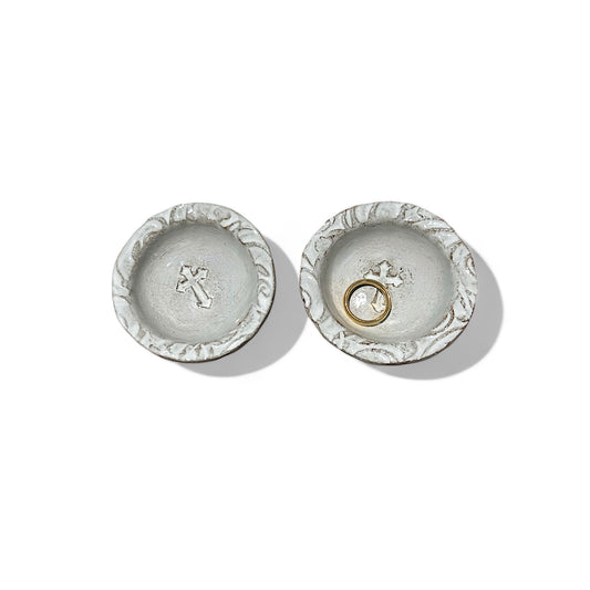 Mini Ring Dish w/Cross Oxford 2"