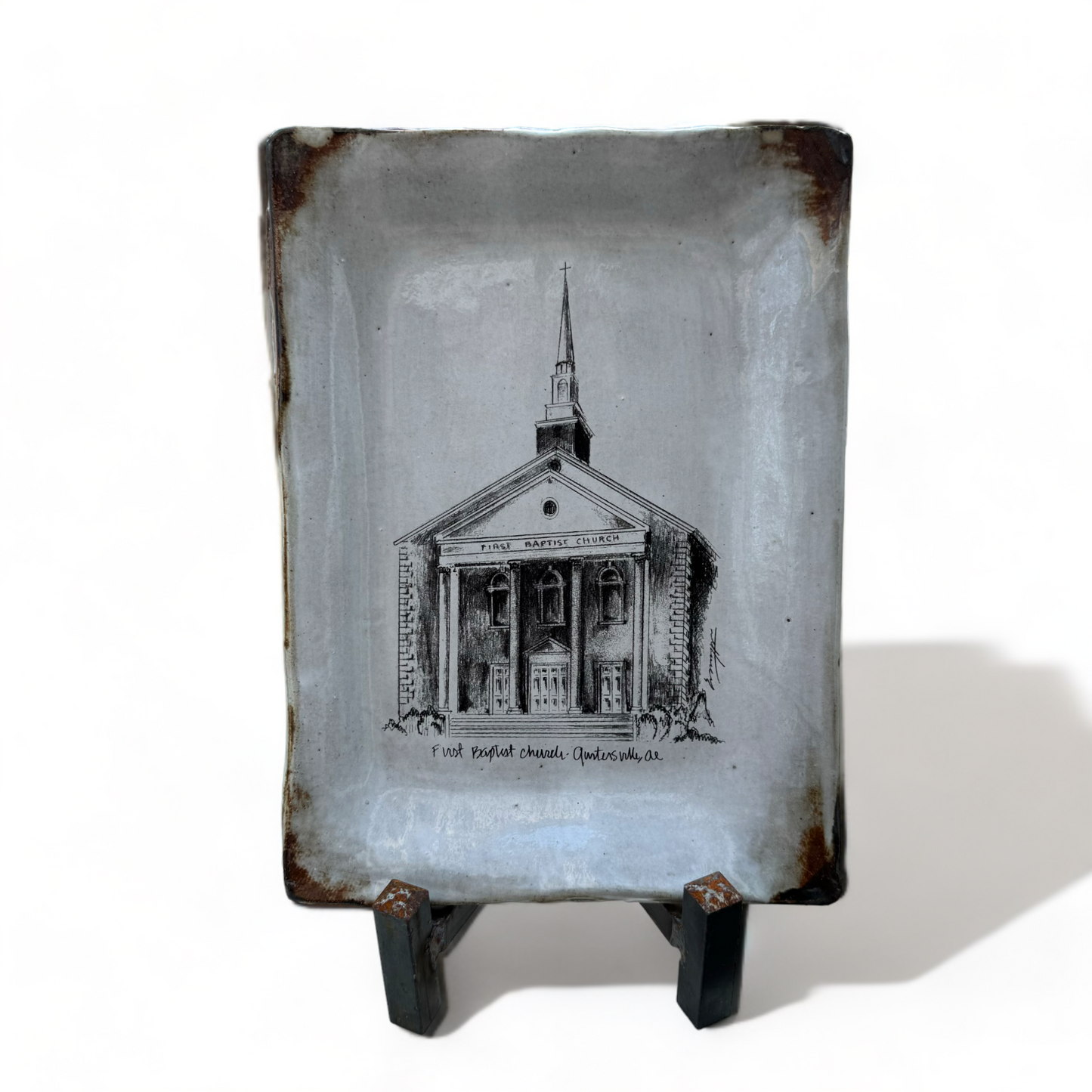 First Baptist Chuch Sketch Guntersville, AL 6" X 9"