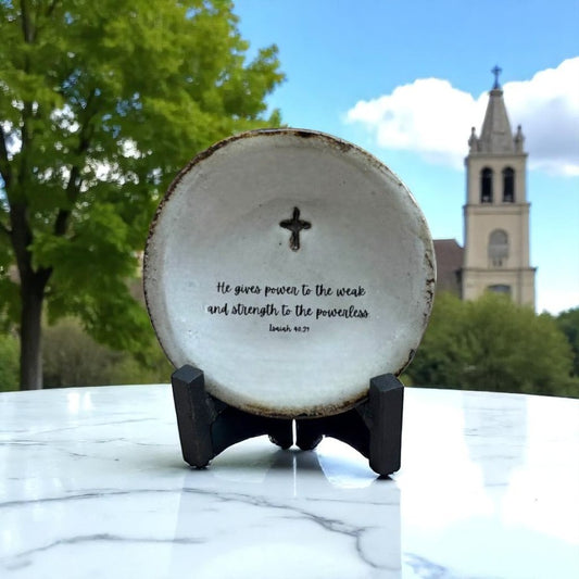 He gives power to the weak and strength to the powerless.