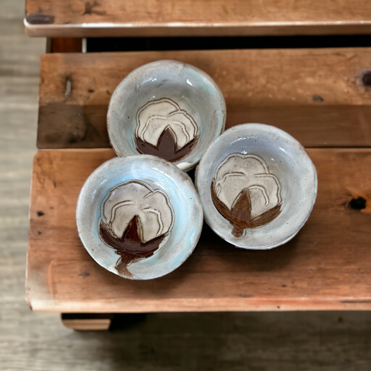 Mini Ring dish Round w/Cotton 2"