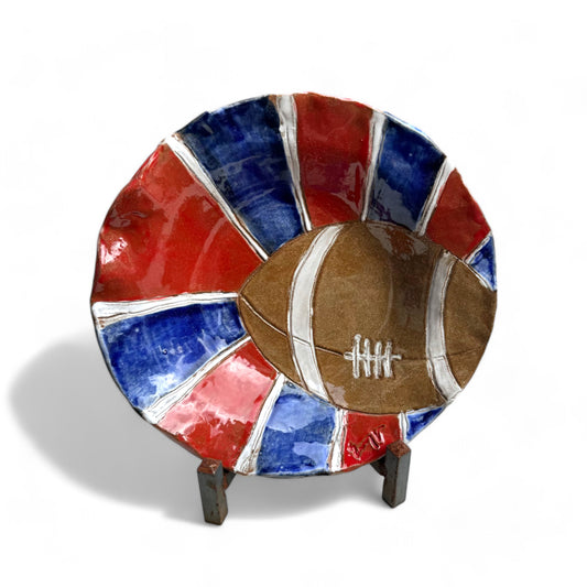 Ole' Miss Football Serving Bowl Approx. 10.5" Diam.