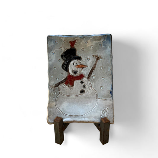 Snowman Tray 4" X 6"