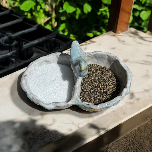 Salt & Pepper Cellar w/Bird