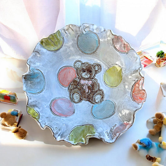 Teddy Bear Bowl Approx. 10.5"