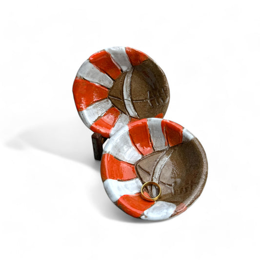 Tennessee Football Ring Dish 4"