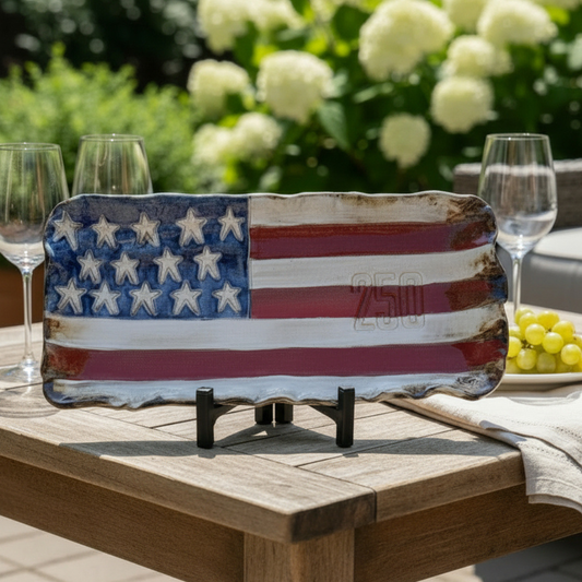Celebrate America 250! Server 18" X 9" (Easel Sold Separately)