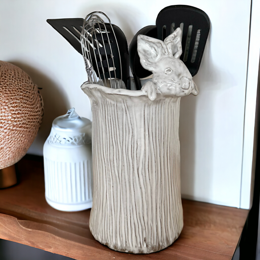 Utensil Holder - Bunny Head