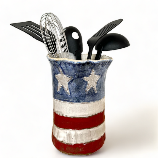 Utensil Holder - Flag