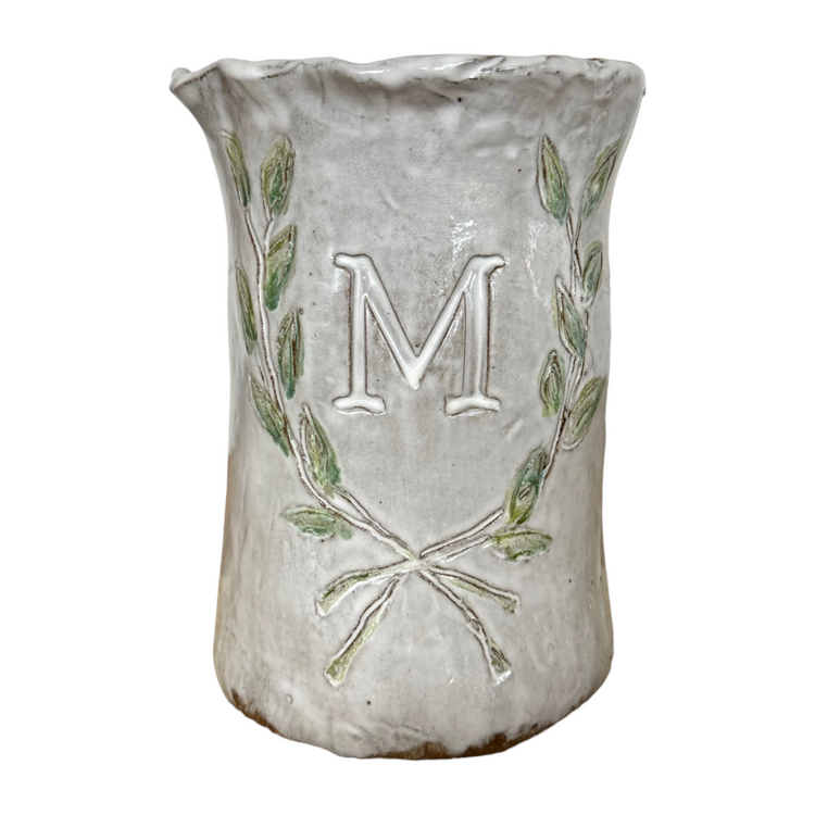 Utensil Holder w/Initial