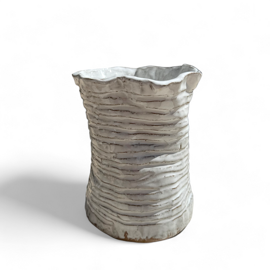 Vase 5.5" Tall X 7" Wide Horizontal Blurred Lines