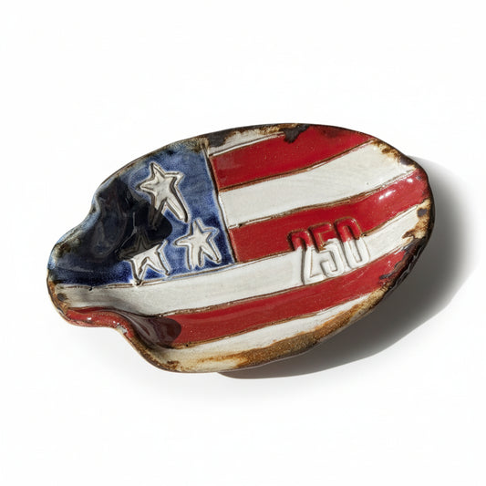 Celebrate America 250! Spoon Rest Flag