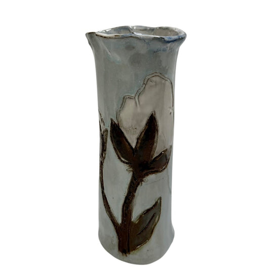 Cotton Boll Vase 7.5" No. 1