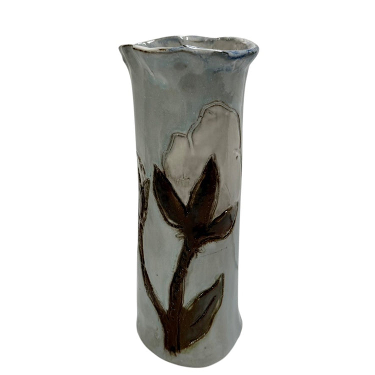Cotton Boll Vase 7.5" No. 1