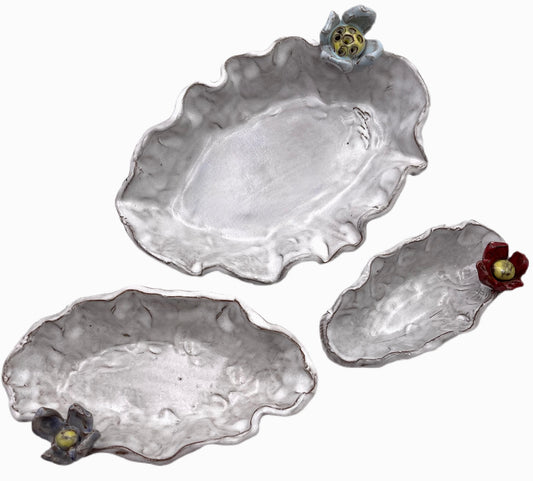 Tater Dish  w/Flower