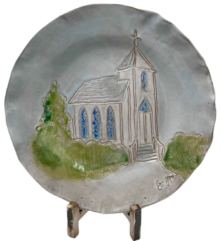 Church Dinner Plate 10 ½" Design No. 2