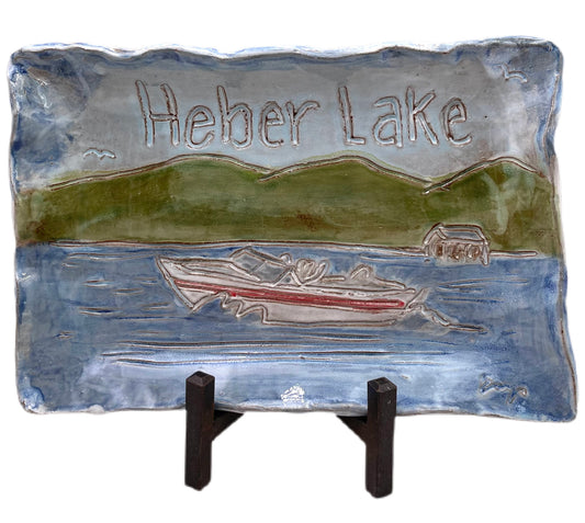 Heber Lake 6" X 9" Tray Speed Boat