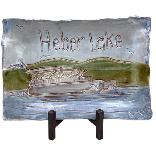 Heber Lake 6" X 9" Tray Pontoon Boat