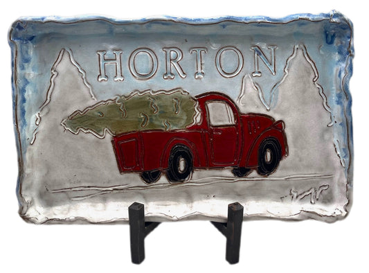 Red Truck 6" X 10" Custom