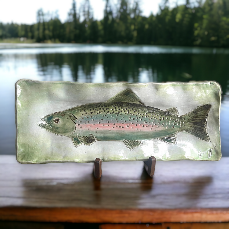 Rainbow Trout Server 19" X 7"