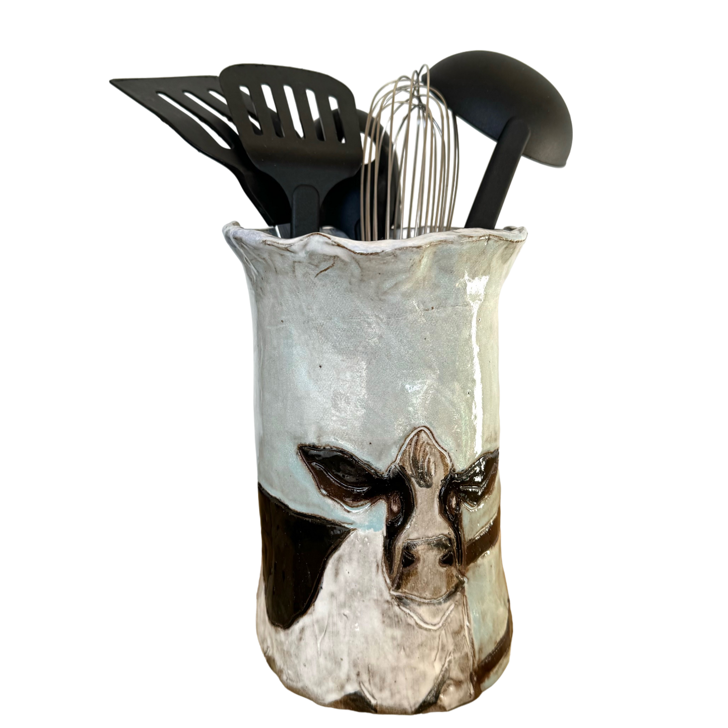 Utensil Holder - Cow