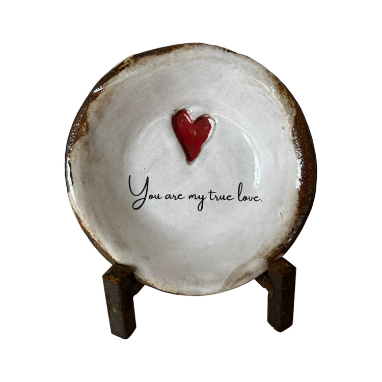 You are my true love w/Red Heart & Antiquing