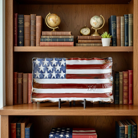 Celebrate America 250!   XLg Rectangle Server 19" X 10.5"