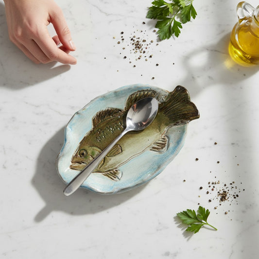 Spoon Rest w/Fish Bass