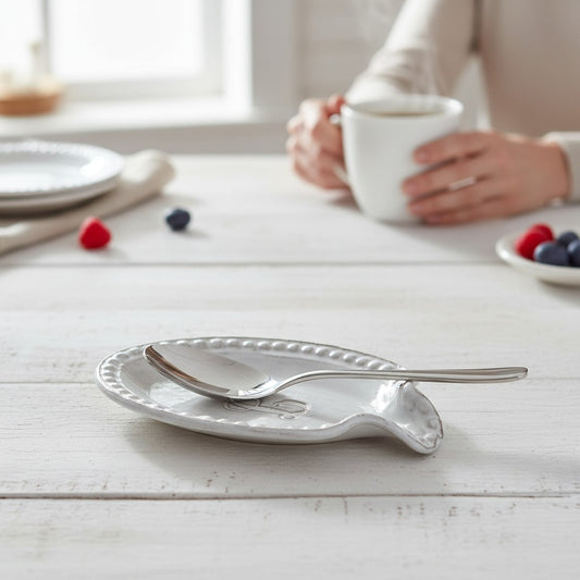 Spoon Rest w/Initial Script Font