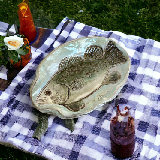 Spoon Rest w/Fish Bass