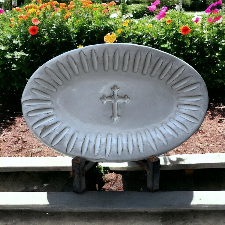 Oval Cross Tray Blurred Lines