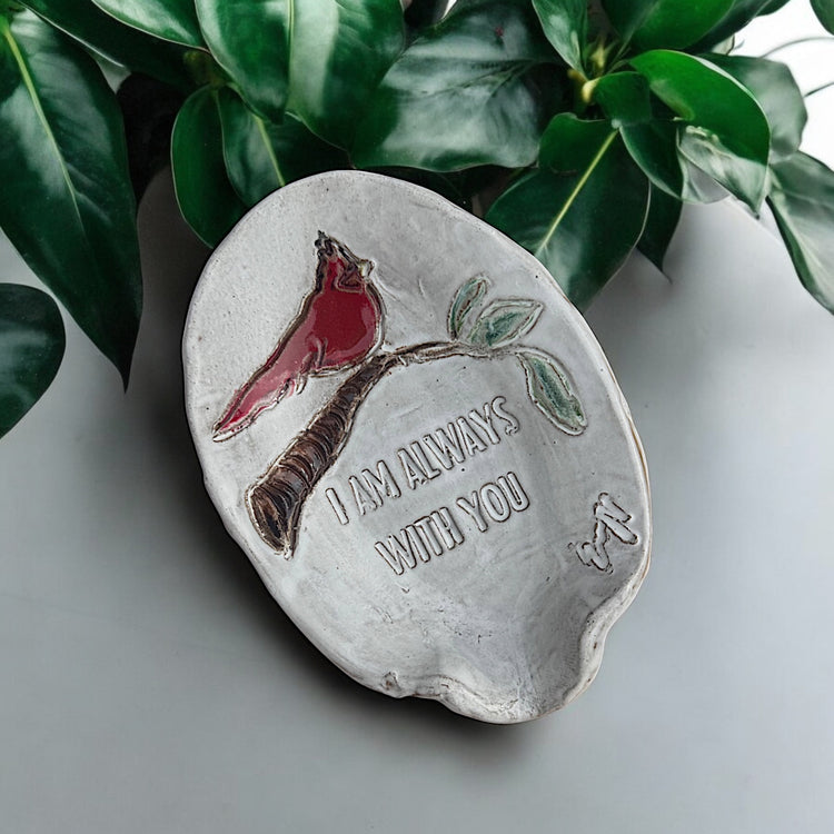Spoon Rest "I am always with you." Approx. 7" X 5"