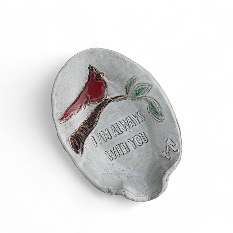 Spoon Rest "I am always with you." Approx. 7" X 5"