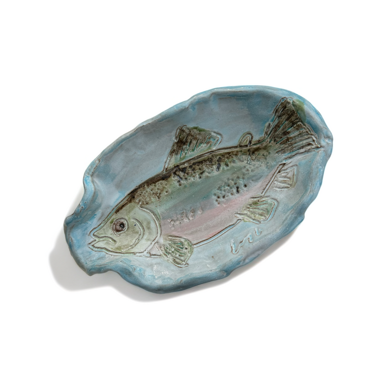 Spoon Rest w/Fish Rainbow Trout