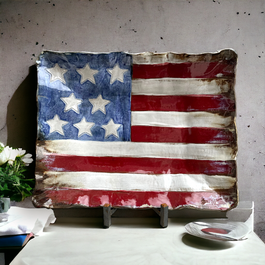 XLg Flag Tray Approx. 18" X 14.5" (Easel Sold Separately)