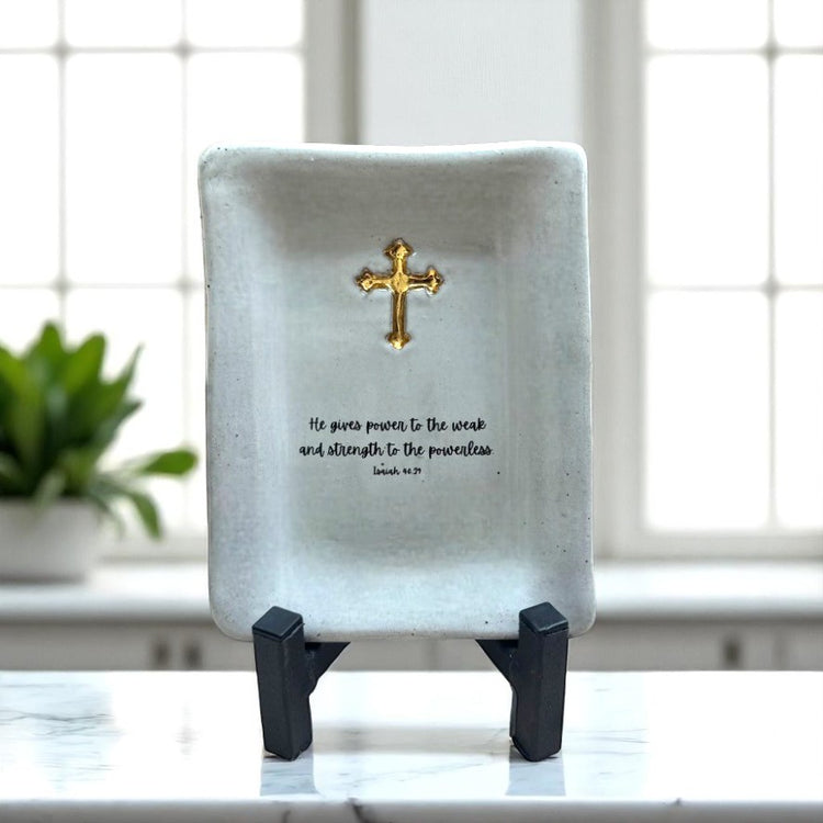 He gives power to the weak and strength to the powerless.
