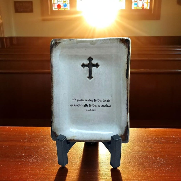 He gives power to the weak and strength to the powerless.