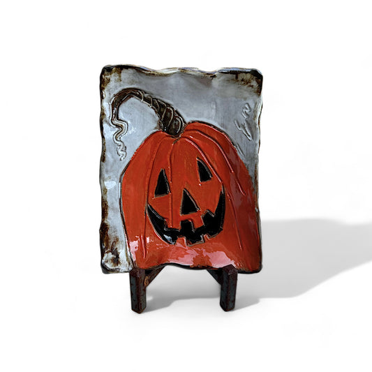 Jack-O-Lantern Tray 5" X 6½"