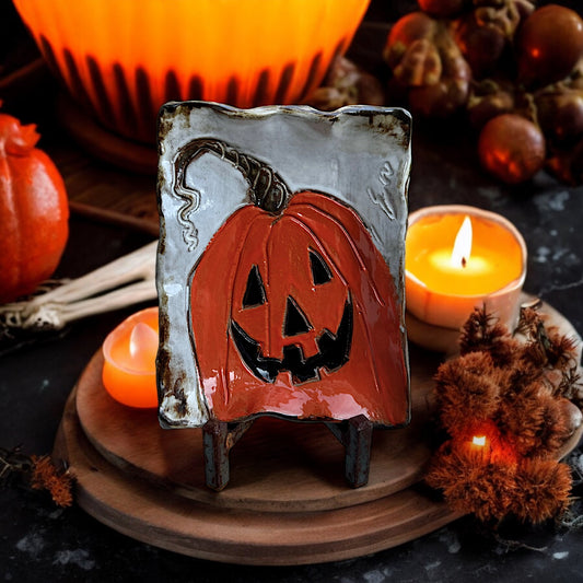 Jack-O-Lantern Tray 5" X 6½"